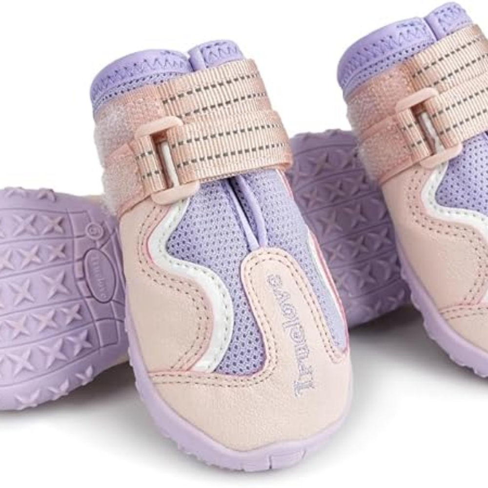 Truelove Dog Boots,Waterproof Pet Shoes with Reflective Straps for Paw Protector